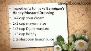 Secret Recipe  How to make Bennigans Honey Mustard Dressing Copycat Recipes [upl. by Selrhc]