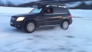 MercedesBenz GLK 220 CDI  Snow quotDriftingquot [upl. by Barthol]