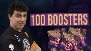 ON OUVRE 100 BOOSTERS DES DIEUX TRES ANCIENS HEARTHSTONE [upl. by Eilyak507]