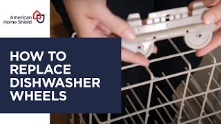 Dishwasher Repair  How To Replace Dishwasher Wheels [upl. by Leidag427]