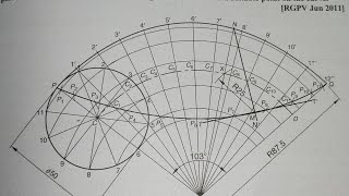 drawing engineering drawing how to draw Hypocycloid in telugu [upl. by Ybur]