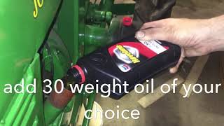 John Deere model LA head gasket and cylinder head install and starting procedure [upl. by Cirdet625]