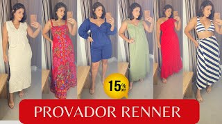 PROVADOR RENNER COM 15OFF E MUITOS LOOKS DE VERÃO [upl. by Eon]