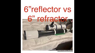 Two 6quot telescopes refractor VS relector astronomy telescope space nasa saturn jupiter meade [upl. by Nhepets999]