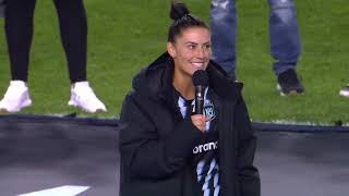 Ali Krieger Speech at her final regular season NWSL game [upl. by Crooks799]