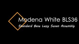 Modena White  Base Lazy Susan Assembly RTA Modern Kitchen Cabinets [upl. by Chantalle]