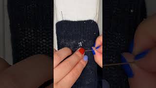 Invisible mending seamless repair for cashmere sweater holes [upl. by Culhert775]