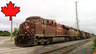 Canadian Pacific CPKC ES44AC 8898  6 Locomotoras  Toronto Yard  Scarborough ON [upl. by Nwahsiek215]