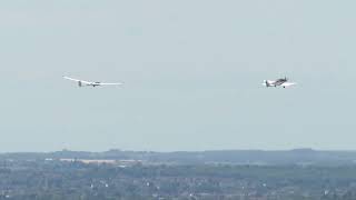 Glider Launched by Aerotow at London Gliding Club Dunstable Downs [upl. by Wilder]