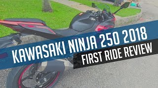 Kawasaki Ninja 250 2018  First Ride Review [upl. by Felipa]