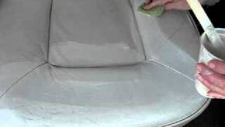 Leather Seat in Monaco RV  Motorhome Restored with Leather Paint [upl. by Htebilil651]