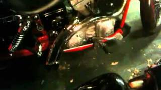 Hell bent pipes on 95quot Dyna twin cam [upl. by Cann]