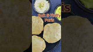 Foolproof puri recipe to make soft and fluffy puris shorts [upl. by Roshelle]