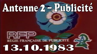 Antenne 2  Publicité  13101983  VHSRIP [upl. by Allecsirp]