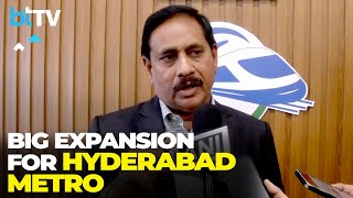 Hyderabad Metro Expansion NVS Reddy Details Phase II Plans And Airport Link [upl. by Ahsinnek]