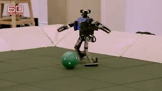 Google DeepMind Demos AI Training Robots to Play Soccer  Football [upl. by Zeuqirdor]