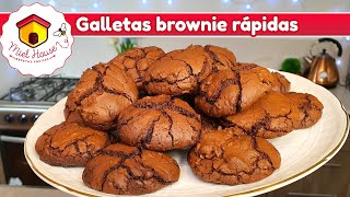 GALLETAS BROWNIE DE CHOCOLATE en pocos minutos [upl. by Epperson]