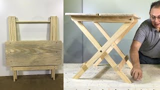 MESA PLEGABLE PARA NIÑOS FÁCIL DE HACER PASO A PASO TUTORIAL DE CARPINTERIA [upl. by Naryt904]