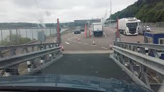 Disembarking Stena Europe Ferry at Fishguard Wales [upl. by Rives]