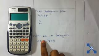 Convert polar to rectangular using calculator bangla [upl. by Havard]