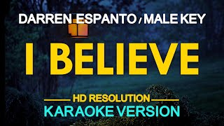 I BELIEVE  Darren Espanto Fantasia Barrino 🎙️  KARAOKE  🎶 [upl. by Yllas]