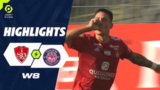 STADE BRESTOIS 29  TOULOUSE FC 1  1  Highlights  SB29  TFC  20232024 [upl. by Atlee]