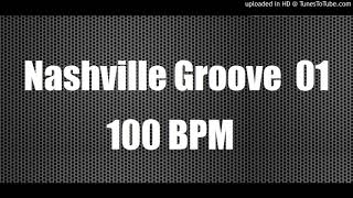 Nashville Groove 100 BPM  Drum Backing Track  Country 01 [upl. by Arocahs]