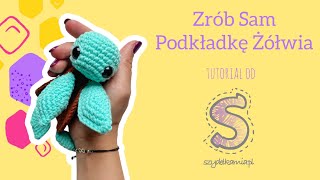 Zrób Sam na szydełku ☆ Żółwik Podkładka ☆ tutorial krok po kroku [upl. by Ingham628]