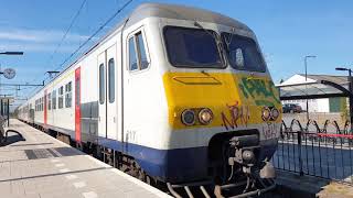 Vertrek NMBS MS80 als stoptrein richting Maastricht op station Eijsden 2742021 [upl. by Aneg]