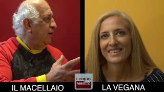 Il Macellaio VS La Vegana  Le interviste di Ronco [upl. by Channing]