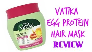 Vatika Egg Protein Hair Mask  REVIEW [upl. by Usanis181]