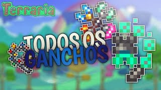 TODOS OS GANCHOS DO TERRARIA 13 MOBILE [upl. by Haney862]