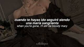 bloody mary  lady gaga lyrics amp sub español [upl. by Dalila]