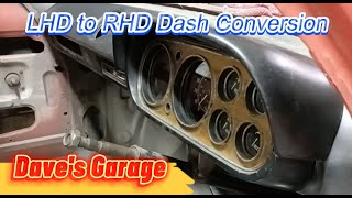 Ford Escort MK1 Restoration Project LHD to RHD Dash top and six dial clocks [upl. by Karia]