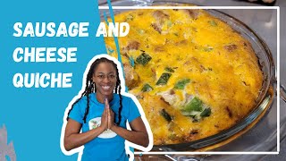 Sausage and cheese quiche recipe [upl. by Lhok]