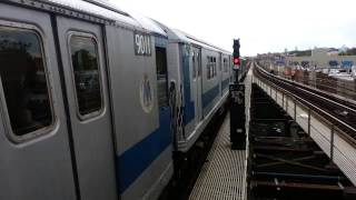 MTA Subway R33MLR33WF 7 Train At Junction Blvd [upl. by Jehial]