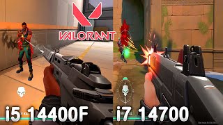 Valorant  i7 14700 VS i5 14400F  RTX 4060 Ti  1080p  1440p  February 2024 [upl. by Essinger]