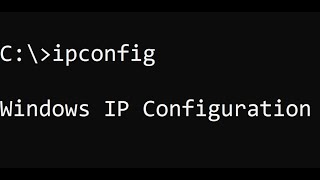 Using the Network Command IPConfig [upl. by Nilcaj]