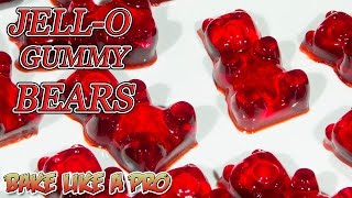 Easy JELLO Gummy Bears Recipe [upl. by Magas688]