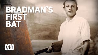 Bradmans first cricket bat [upl. by Braynard]