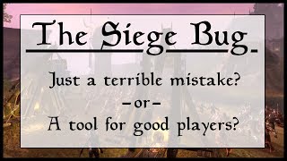 ESO PvP The Siege Bug  A New Perspective [upl. by Itnaihc491]