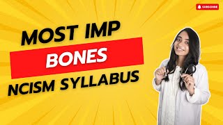 Important Bones for BAMS 1st year  NCISM Syllabus  Bones Anatomy  Rachna sharir bams ayurveda [upl. by Ykcaj]