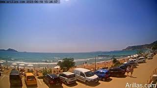 20230618 Arillas Corfu Live Webcam [upl. by Nannarb927]