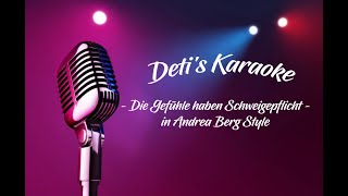 Die Gefühle haben Schweigepflicht  Andrea Berg  Karaoke [upl. by Ohnuj49]