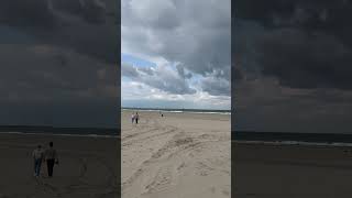 Dutch sky donkere wolken hoekvanholland strand surf beach [upl. by Nottirb547]