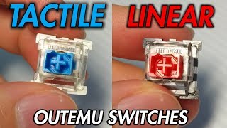 Outemu Blue vs Outemu Red vs MX Cherry Switches Sound Test [upl. by Allbee]