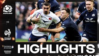 HIGHLIGHTS  🏴󠁧󠁢󠁳󠁣󠁴󠁿 SCOTLAND V FRANCE 🇫🇷  2024 GUINNESS MENS SIX NATIONS RUGBY [upl. by Flem876]