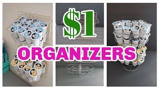 4 DOLLAR TREE DIY KCUP ORGANIZERS [upl. by Tanaka645]