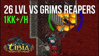 26 RP vs Grims Reapers  1kKH  Tibia Hunt [upl. by Holly]