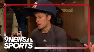 MacKinnon reacts to Avalanche first win [upl. by Aihsein]